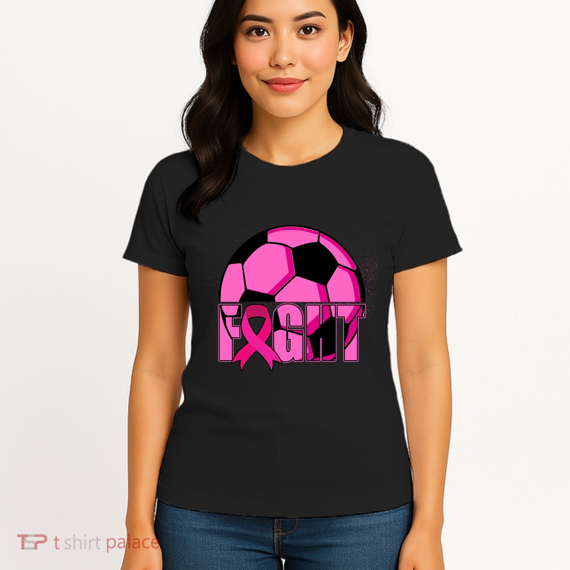 Fight Breast Cancer Soccer Women's T-Shirt