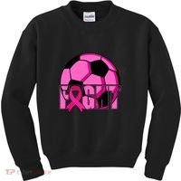 Fight Breast Cancer Soccer Kids Sweatshirt thumb 0
