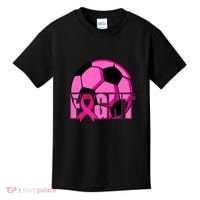 Fight Breast Cancer Soccer Kids T-Shirt thumb 0