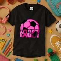Fight Breast Cancer Soccer Kids T-Shirt thumb 3
