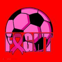 Fight Breast Cancer Soccer Santa Hat thumb 1