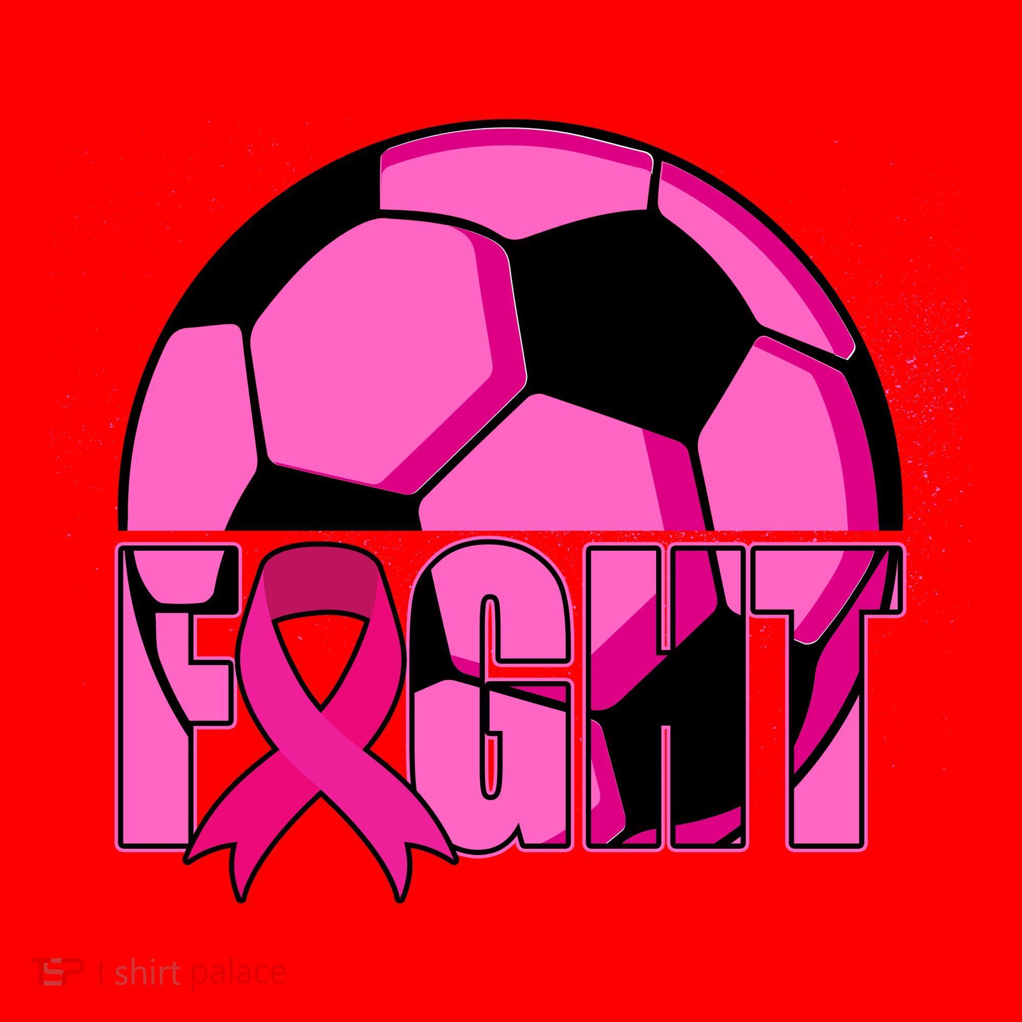 Fight Breast Cancer Soccer Santa Hat