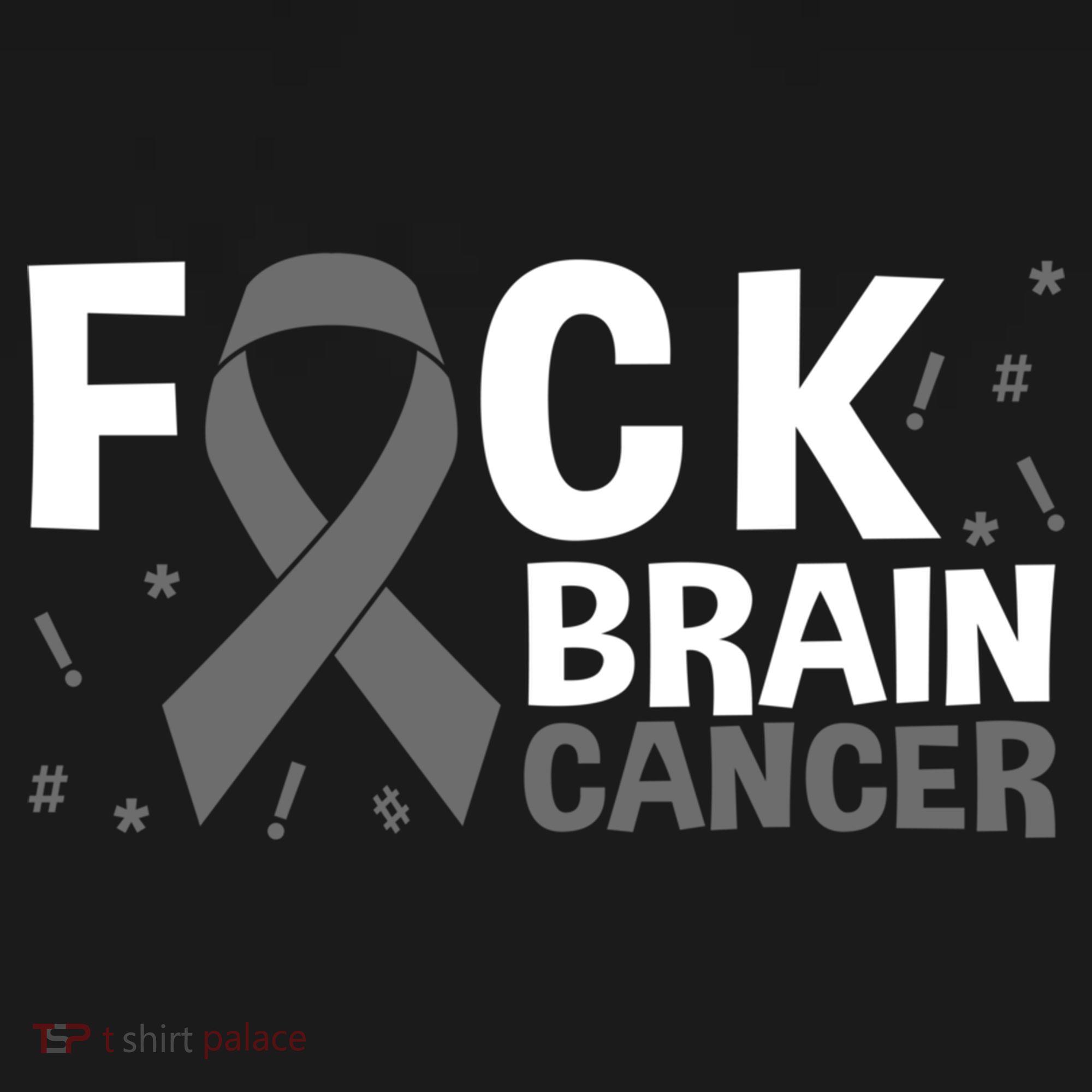 Fuck Brain Cancer Brain Tumor Gray Ribbon Gift Women's Hoodie