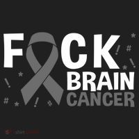 Fuck Brain Cancer Brain Tumor Gray Ribbon Gift Hat thumb 2