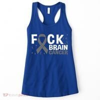 Fuck Brain Cancer Brain Tumor Gray Ribbon Gift Women's Tank Top thumb 0