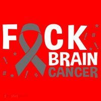 Fuck Brain Cancer Brain Tumor Gray Ribbon Gift Santa Hat thumb 1