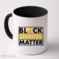 Funny Block Chains Matter Meme Coffee Mug thumb 0