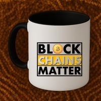 Funny Block Chains Matter Meme Coffee Mug thumb 2