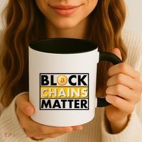 Funny Block Chains Matter Meme Coffee Mug thumb 3