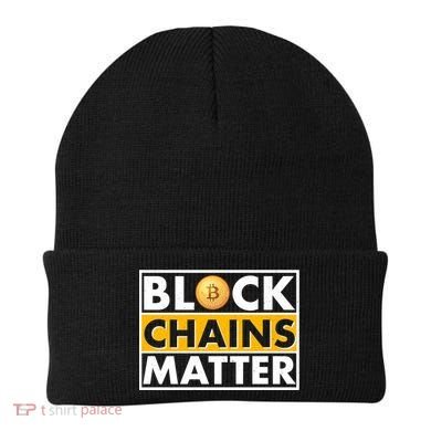 Funny Block Chains Matter Meme Beanie