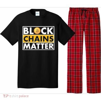 Funny Block Chains Matter Meme Pajama Set