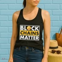 Funny Block Chains Matter Meme Women's Tank Top thumb 2