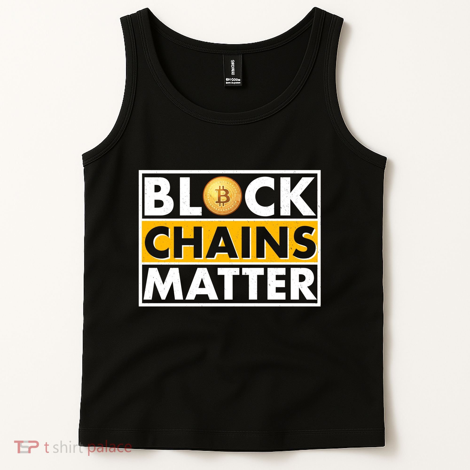 Funny Block Chains Matter Meme Tank Top