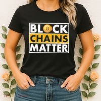 Funny Block Chains Matter Meme Women's T-Shirt thumb 2