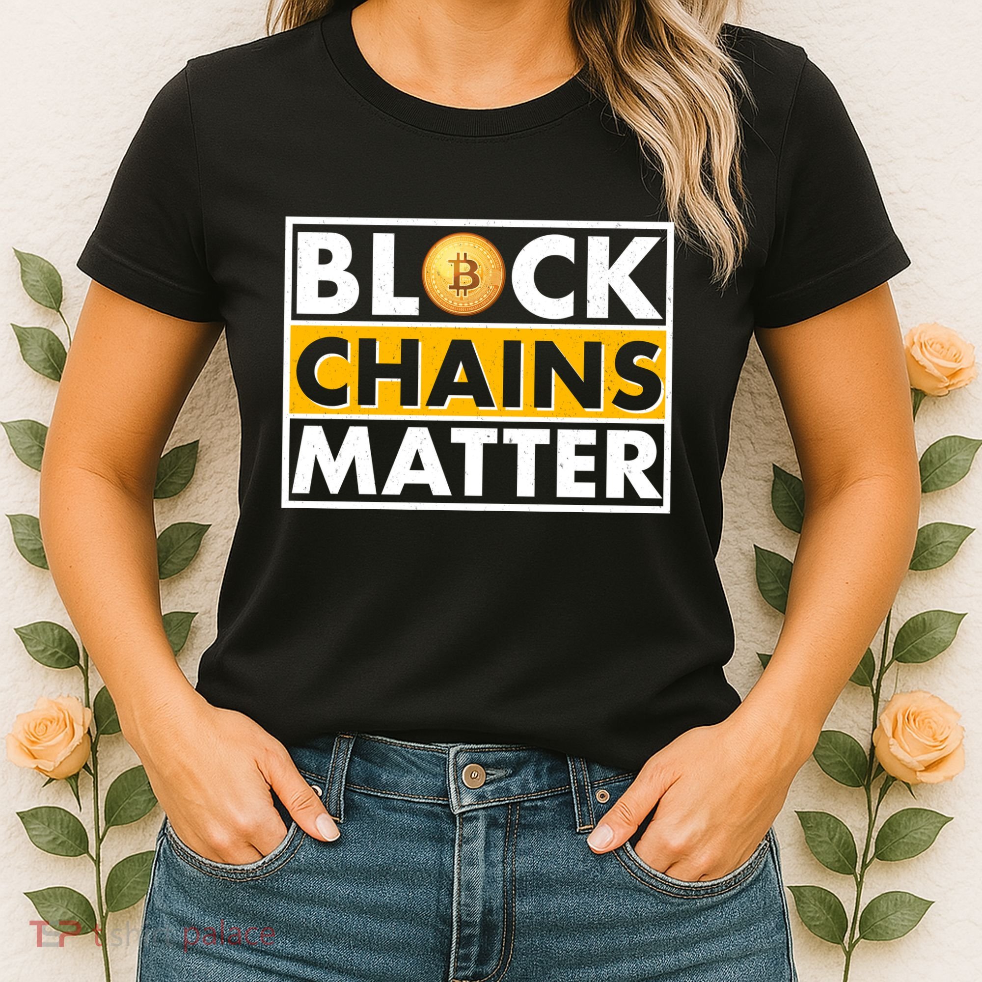 Funny Block Chains Matter Meme Women's T-Shirt