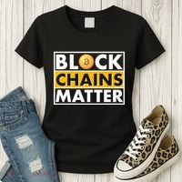 Funny Block Chains Matter Meme Women's T-Shirt thumb 3
