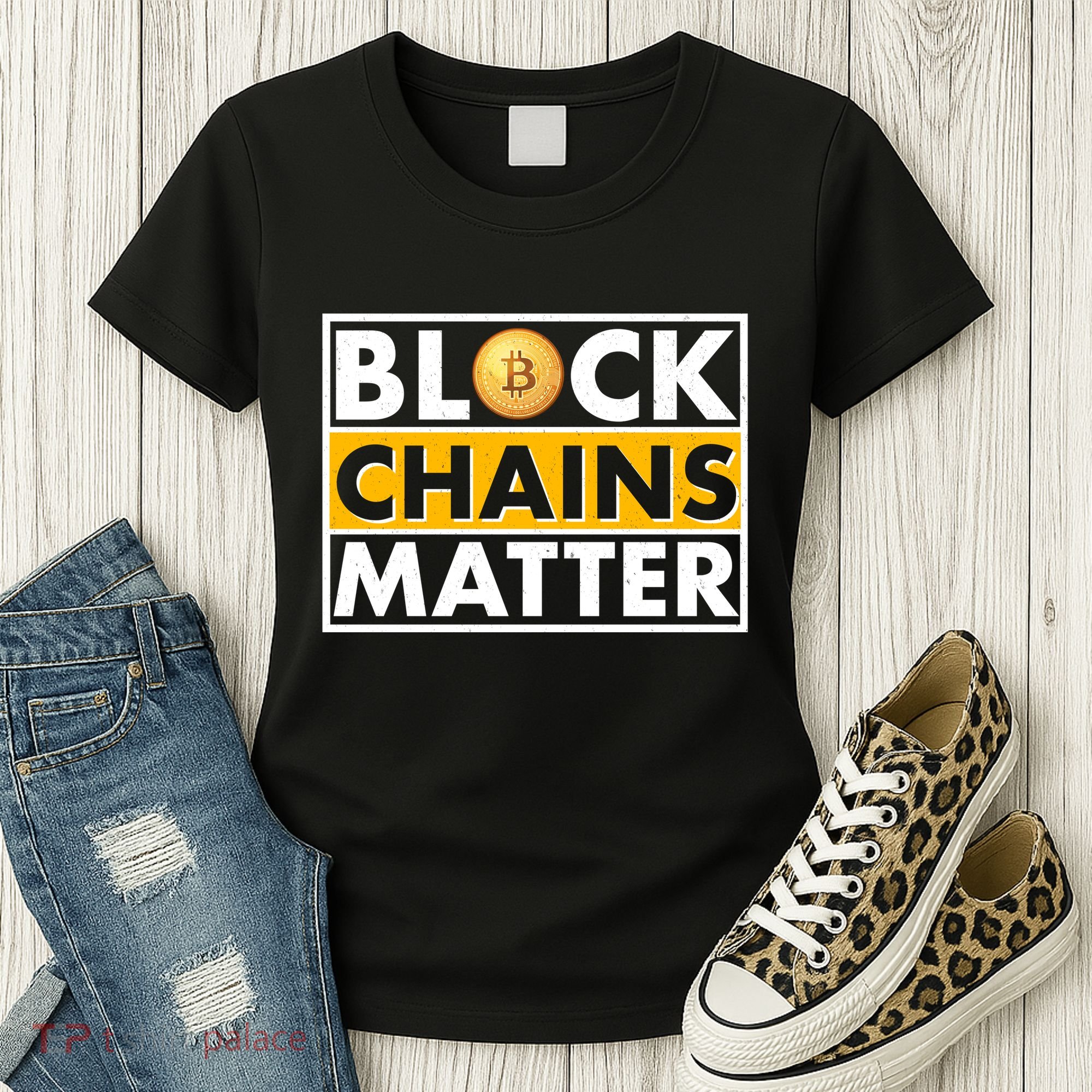 Funny Block Chains Matter Meme Women's T-Shirt