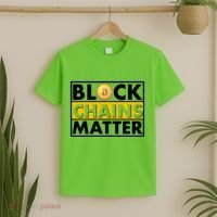 Funny Block Chains Matter Meme T-Shirt thumb 2