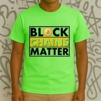 Funny Block Chains Matter Meme T-Shirt thumb 3