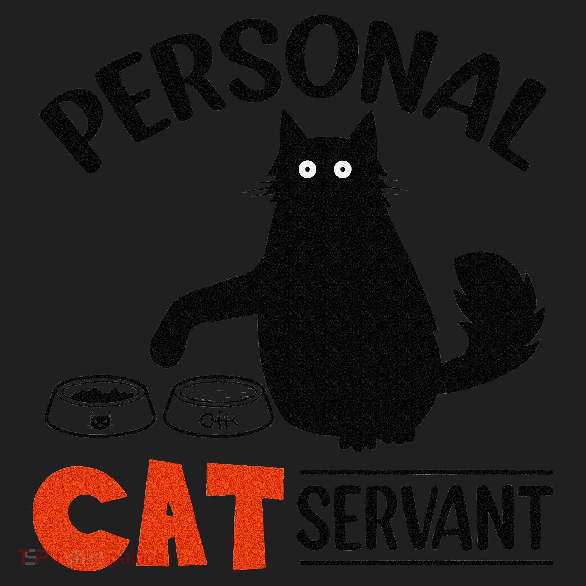 Funny Black Cat Personal Cat Servant Women's Sweatshirt