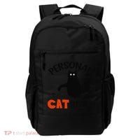 Funny Black Cat Personal Cat Servant Backpack thumb 0