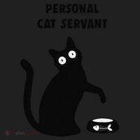 Funny Black Cat Personal Cat Servant Cat Lover Gift Beanie thumb 2