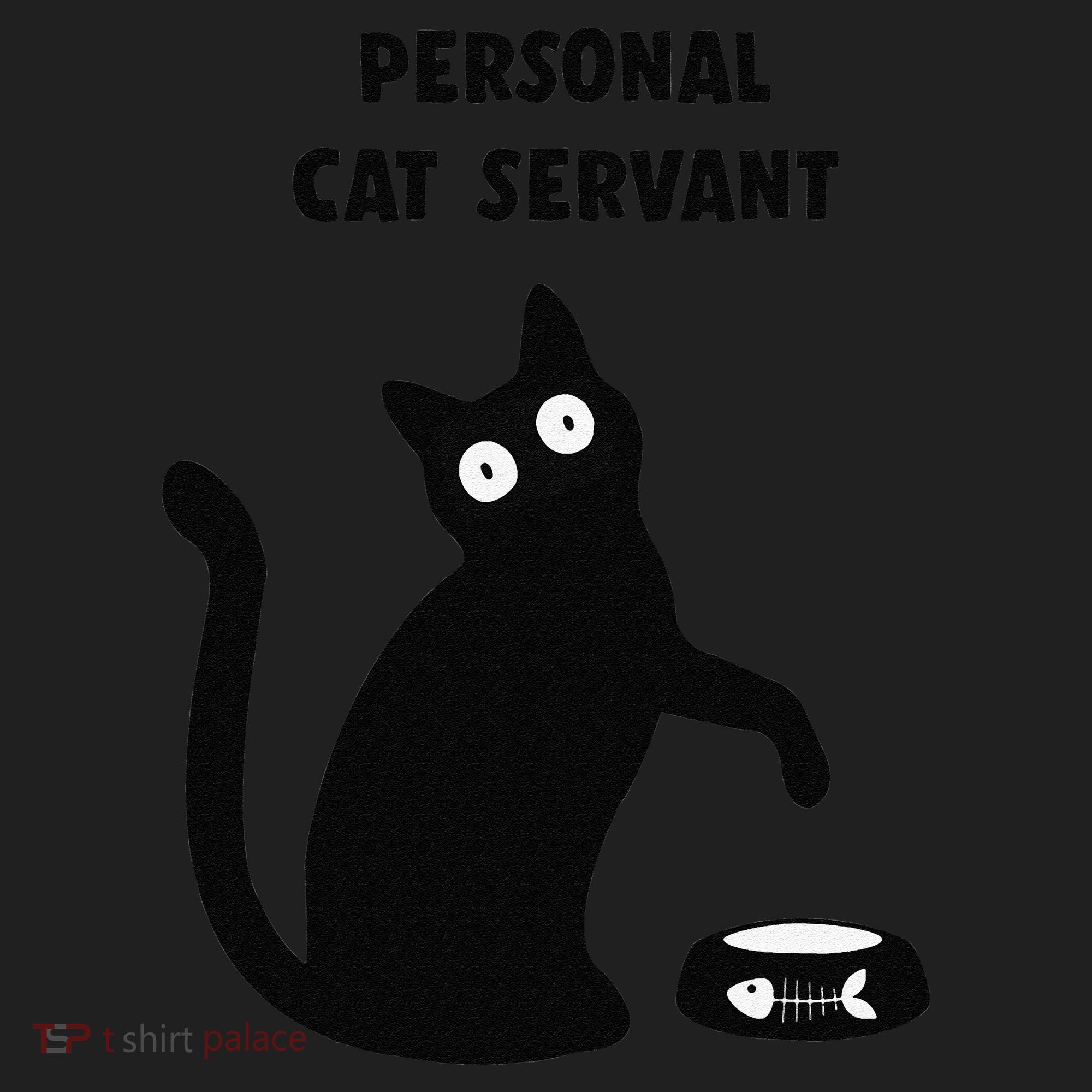 Funny Black Cat Personal Cat Servant Cat Lover Gift Beanie