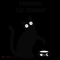 Funny Black Cat Personal Cat Servant Cat Lover Gift Women's Hoodie thumb 2