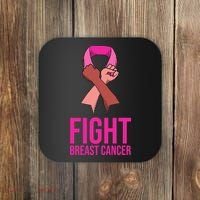 Fight Breast Cancer Together Coaster thumb 0