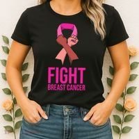 Fight Breast Cancer Together Women's T-Shirt thumb 2