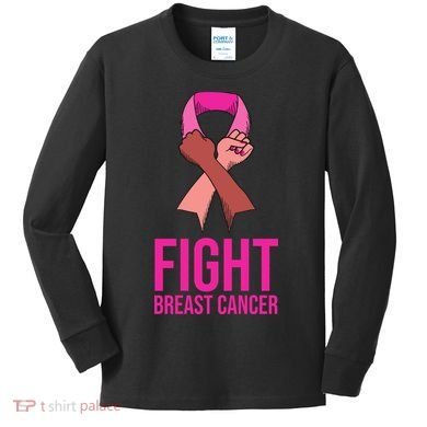 Fight Breast Cancer Together Kids Long Sleeve Shirt
