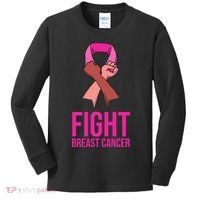 Fight Breast Cancer Together Kids Long Sleeve Shirt thumb 0