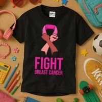 Fight Breast Cancer Together Kids T-Shirt thumb 3
