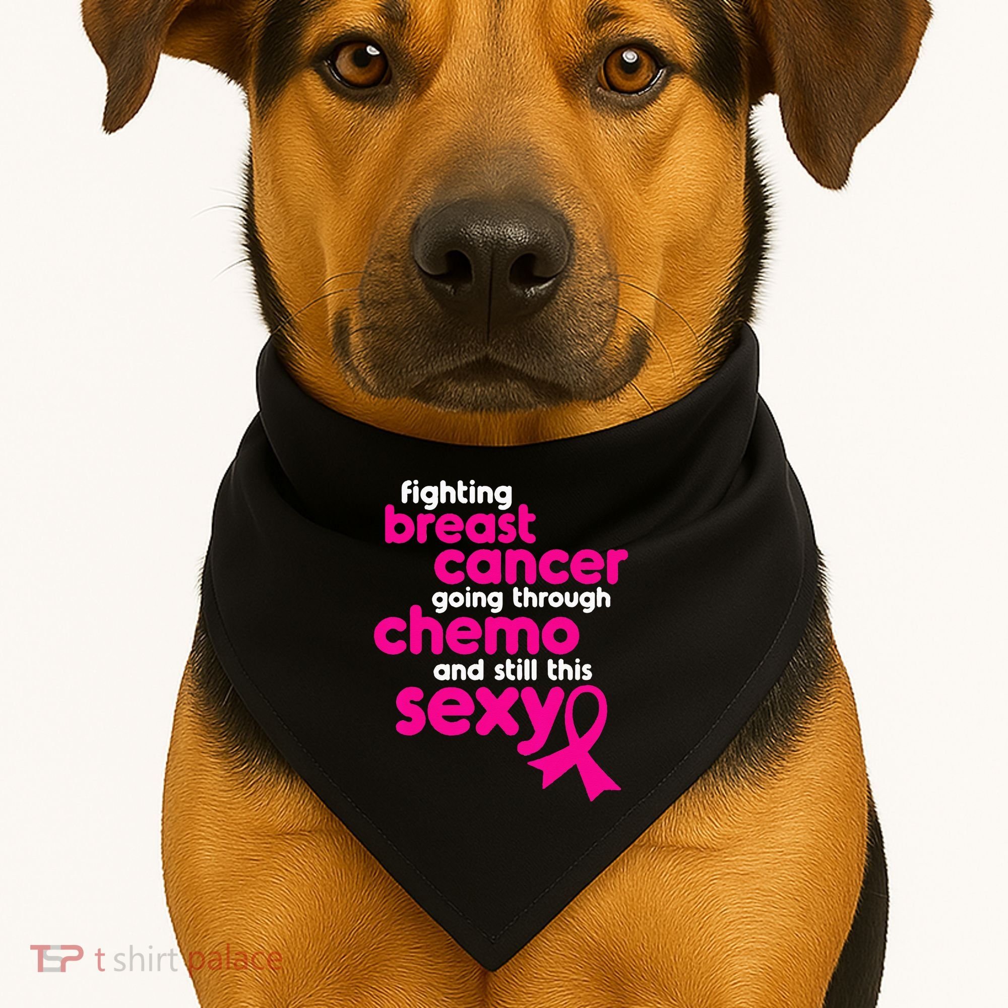 Fighting Breast Cancer Going Through Chemo & Still This Sexy USA-Made Doggie Bandana