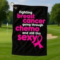 Fighting Breast Cancer Going Through Chemo & Still This Sexy Golf Towel thumb 1