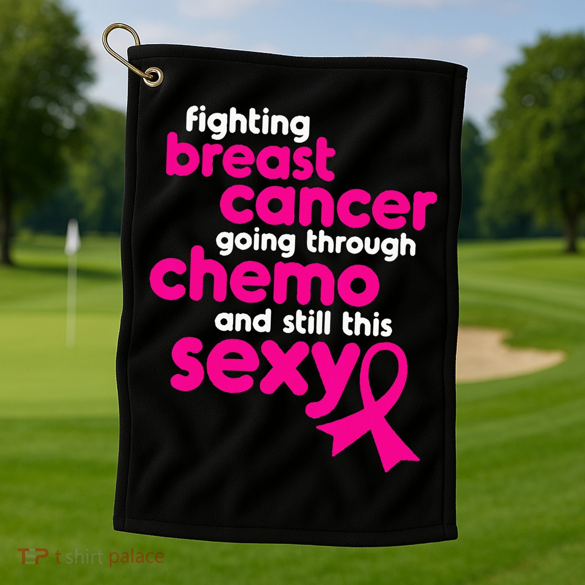 Fighting Breast Cancer Going Through Chemo & Still This Sexy Golf Towel