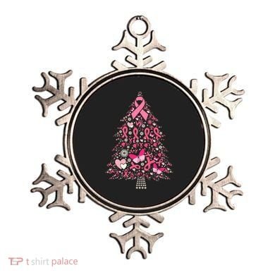 Funny Breast Cancer Awareness Christmas Tree Xmas Pink Ornament