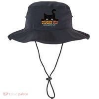 Funny Black Cat Judging You Silently Sarcastic Cat Bucket Hat thumb 0