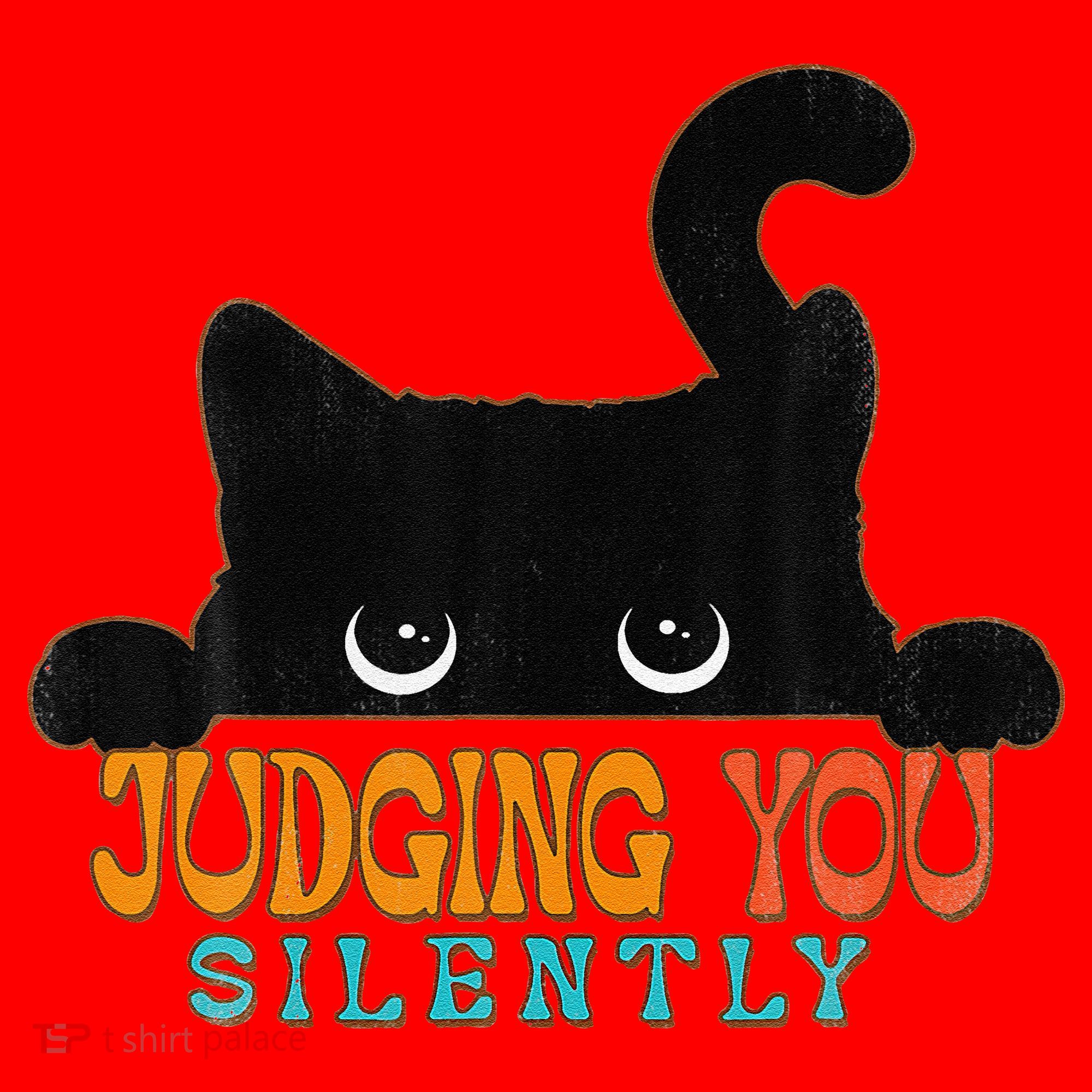 Funny Black Cat Judging You Silently Sarcastic Cat Santa Hat