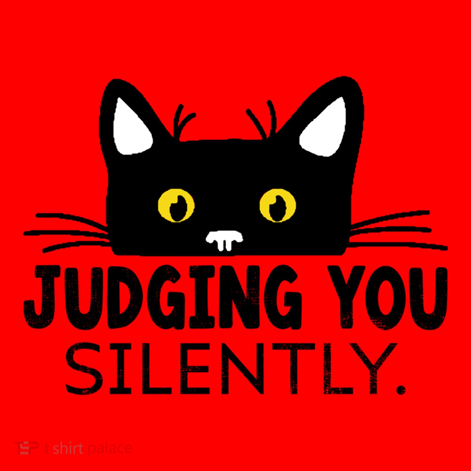 Funny Black Cat Judging You Silently Sarcastic Saying Cool Gift Santa Hat