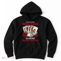 Funny Bridge Card Game Rose Behind Every Great Bridge Player Hoodie thumb 0