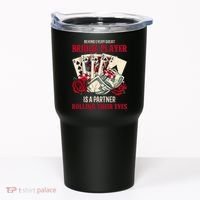 Funny Bridge Card Game Rose Behind Every Great Bridge Player Tumbler thumb 0