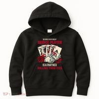Funny Bridge Card Game Rose Behind Every Great Bridge Player Kids Hoodie thumb 0