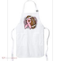 Football Breast Cancer Awareness Pink Ribbon Leopard Apron thumb 0