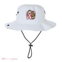 Football Breast Cancer Awareness Pink Ribbon Leopard Bucket Hat thumb 0
