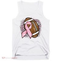 Football Breast Cancer Awareness Pink Ribbon Leopard Tank Top thumb 0