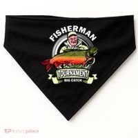 Fisherman Big Catch Tournament USA-Made Doggie Bandana thumb 0