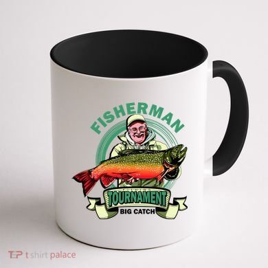 Fisherman Big Catch Tournament Coffee Mug back