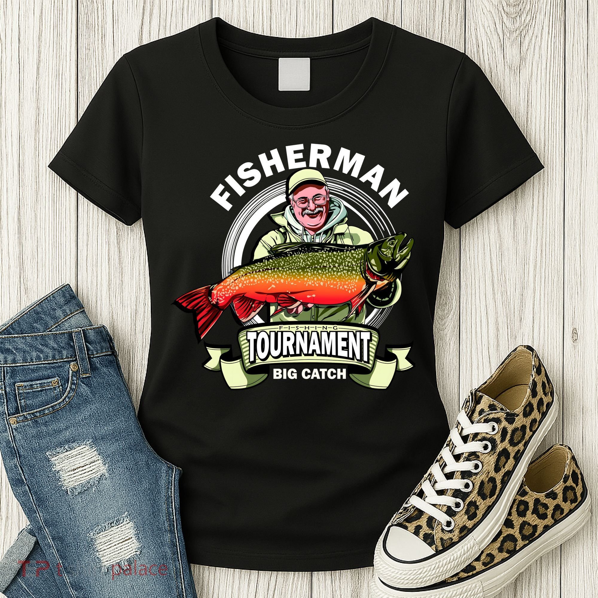 Fisherman Big Catch Tournament Women's T-Shirt