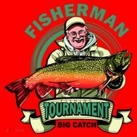Fisherman Big Catch Tournament Santa Hat thumb 1